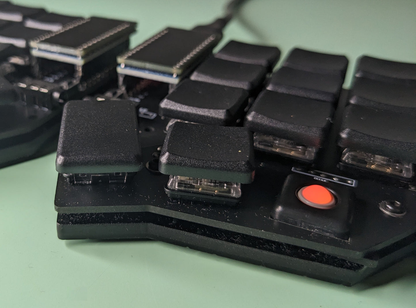 Thumb Trackball Corne Low Profile