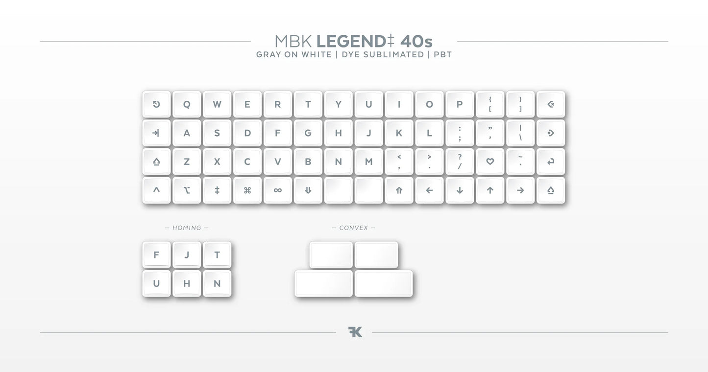 MBK 40s legend keycaps