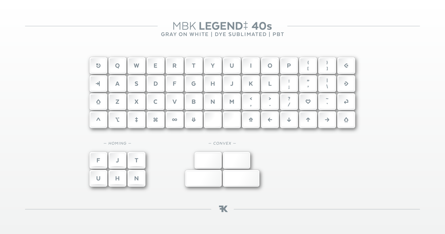 MBK 40s legend keycaps